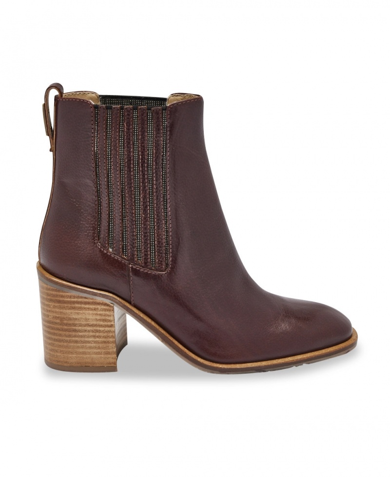 Bottines à talons Les Tropeziennes LUDY Bordeaux Femme|EMPO-69460491